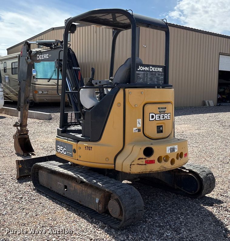 image for item EC8007 2015 John Deere 35G mini excavator