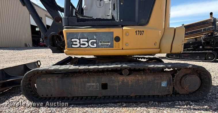 image for item EC8007 2015 John Deere 35G mini excavator