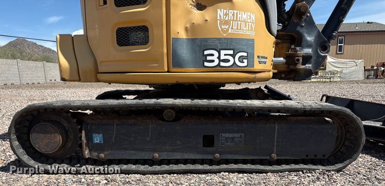 image for item EC8007 2015 John Deere 35G mini excavator