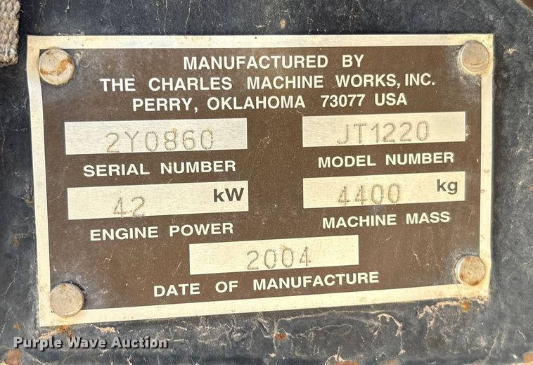 image for item EC8008 2004 Ditch Witch JT1220 Mach 1 directional boring unit