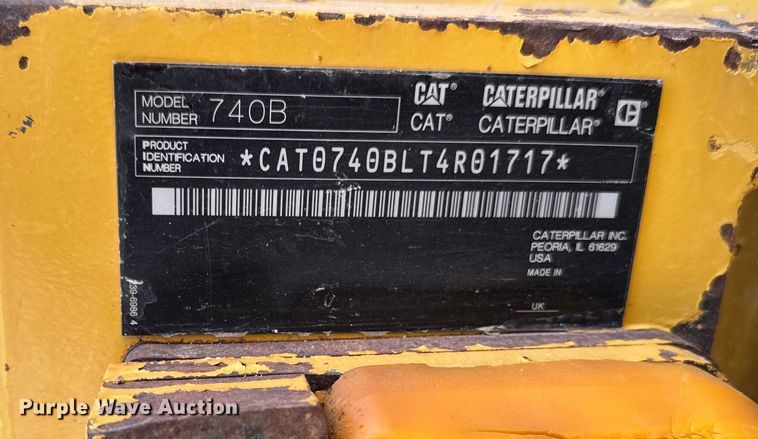 image for item ED1521 2013 Caterpillar 740B articulated haul truck