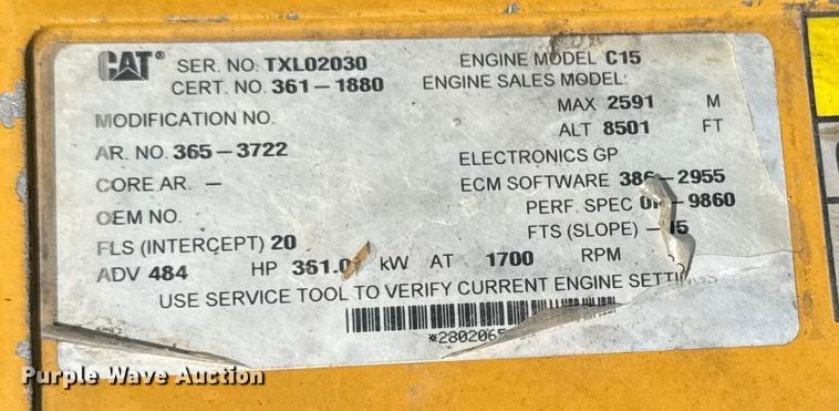 image for item ED1523 2012 Caterpillar 740B articulated haul truck