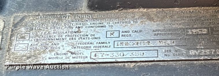 image for item ED2243 2003 Mack Vision Dump Truck