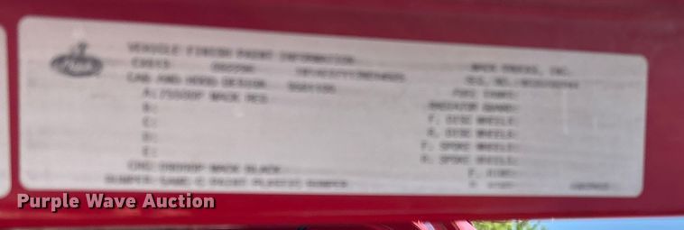 image for item ED2243 2003 Mack Vision Dump Truck