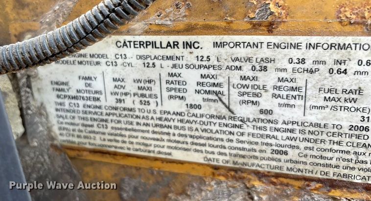 image for item ED2244 2007 Peterbilt 386 dump truck