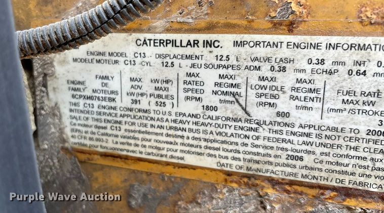 image for item ED2244 2007 Peterbilt 386 dump truck