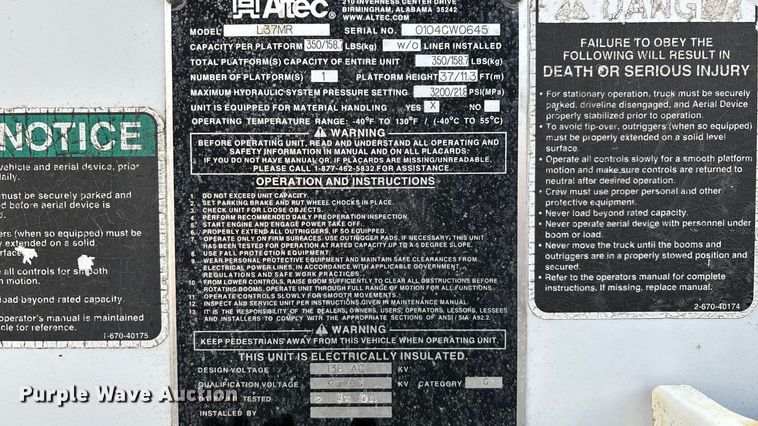 image for item ED2254 2004 Ford F550 bucket truck