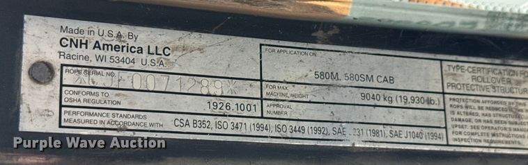 image for item ED5902 2007 Case 580 M Series 2 backhoe