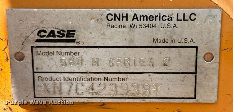 image for item ED5902 2007 Case 580 M Series 2 backhoe