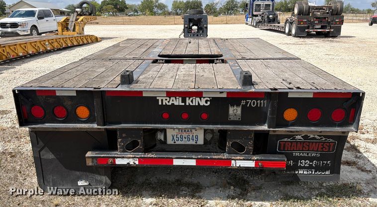 image for item ED5923 2011 Trail King TK70HG-492 lowboy equipment trailer