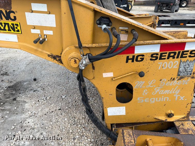 image for item ED5924 2002 Trail King HG Series lowboy equipment trailer