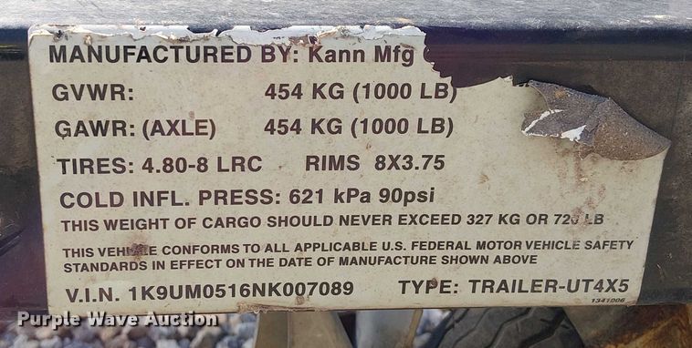 image for item EF0980 2023 MI-T-M HMT-4004-0MGH pressure washer trailer