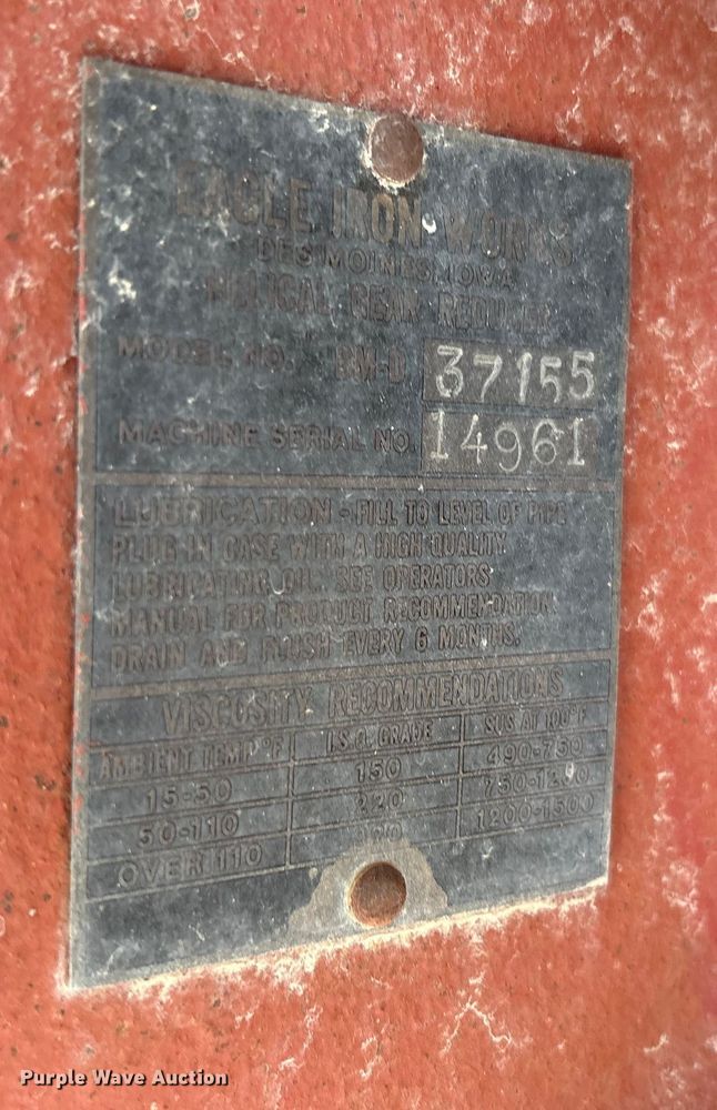 image for item EF6005 Eagle Iron Works sand screw screening plant