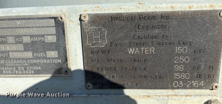 image for item EF6022 Sioux steam cleaner