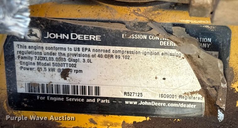 image for item EF6059 2009 John Deere CT332 tracked skid steer loader