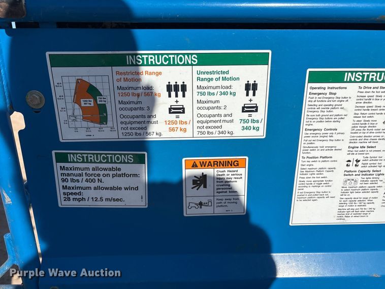 image for item EF6064 2010 Genie S80 boom lift