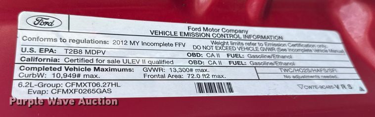 image for item EG6109 2012 Ford F350 Super Duty dump bed pickup truck