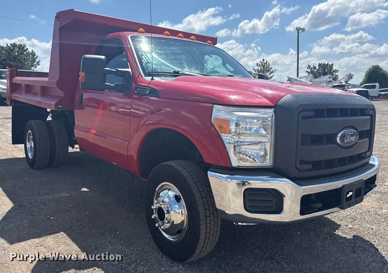 image for item EG6164 2012 Ford F350 Super Duty dump bed pickup truck