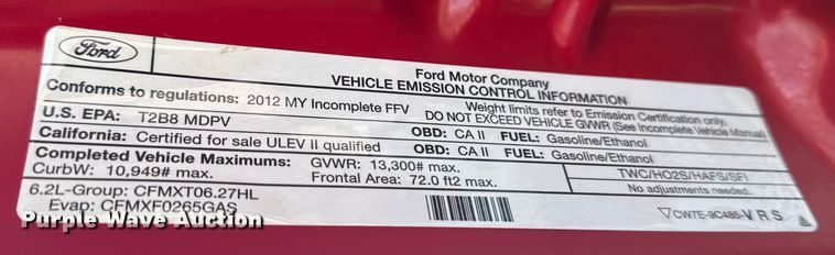 image for item EG6164 2012 Ford F350 Super Duty dump bed pickup truck