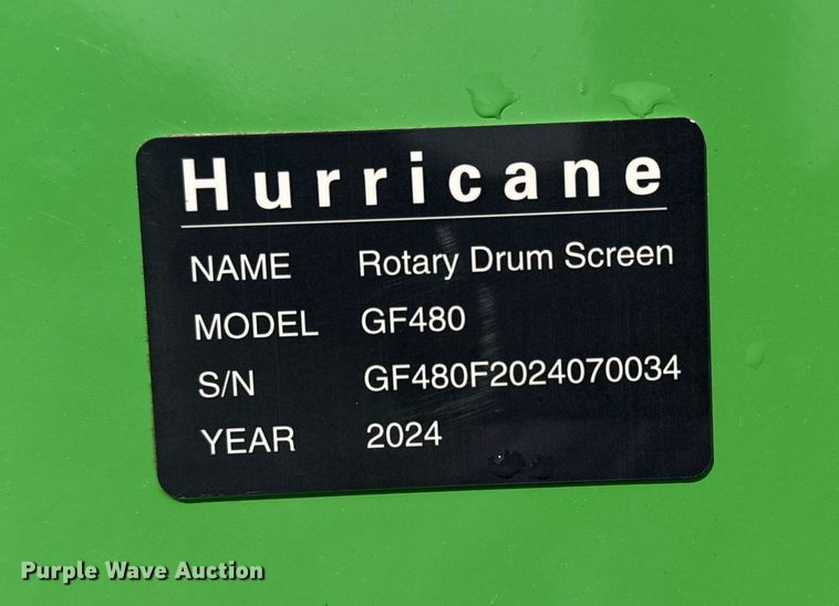 image for item EG8238 2024 Hurricane GF480 trommel screen