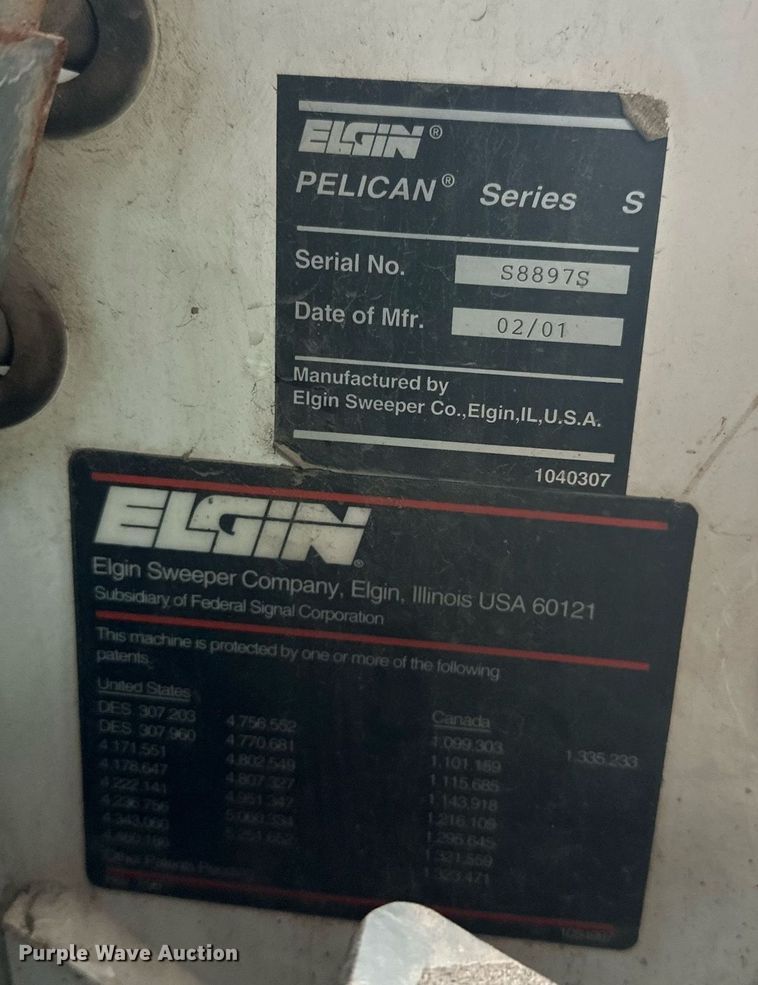 image for item EL0021 2001 Eljin Pelican series S street sweeper