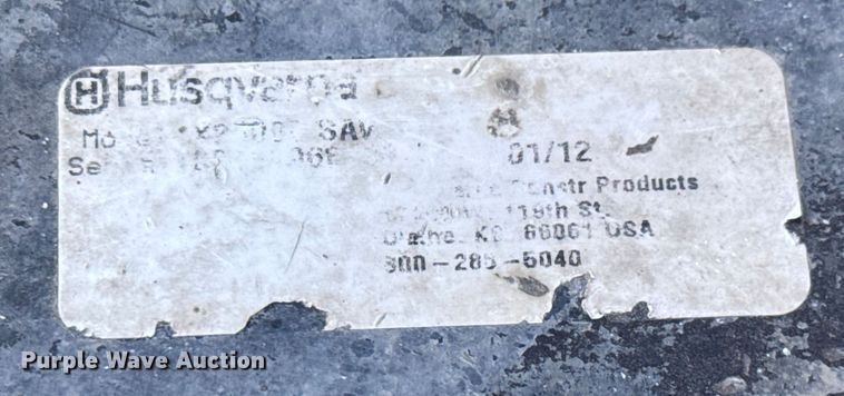 image for item EM8159 Husqvarna Soff-Cut 2000E concrete saw