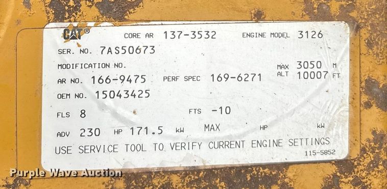 image for item EM8192 1999 Chevrolet C7500 dump truck