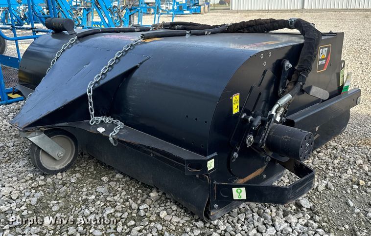 image for item EM8258 2022 Caterpillar BP118C skid steer sweeper