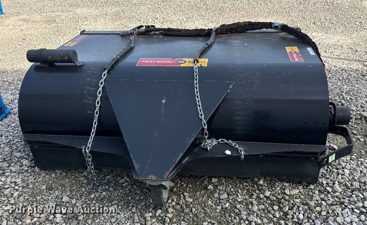 image for item EM8258 2022 Caterpillar BP118C skid steer sweeper