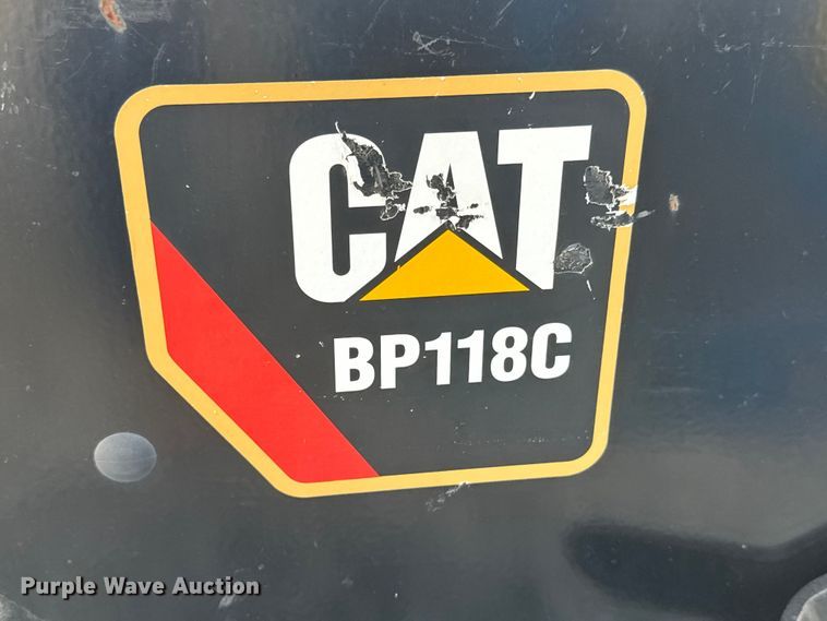 image for item EM8258 2022 Caterpillar BP118C skid steer sweeper