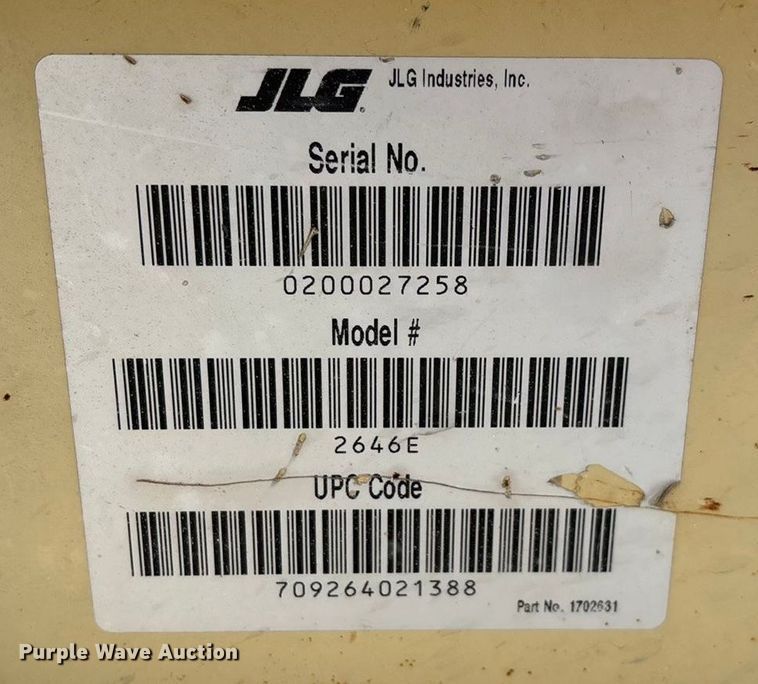 image for item EN5614 1997 JLG 2646E scissor lift