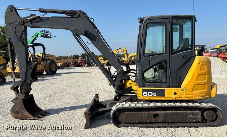 image for item EN7002 2014 John Deere 60G mini excavator
