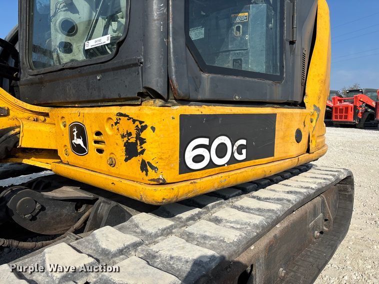 image for item EN7002 2014 John Deere 60G mini excavator