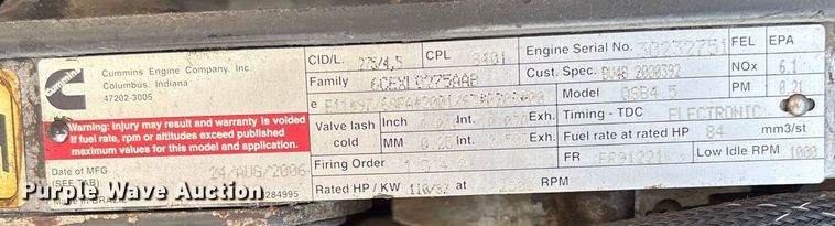 image for item EN7010 2007 Sky Trak 8042 telehandler