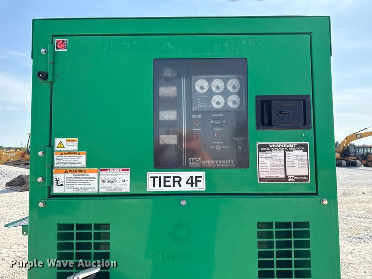 image for item EN7014 2018 Whisperwatt DCA-45SSIU4F generator