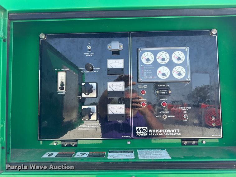 image for item EN7014 2018 Whisperwatt DCA-45SSIU4F generator