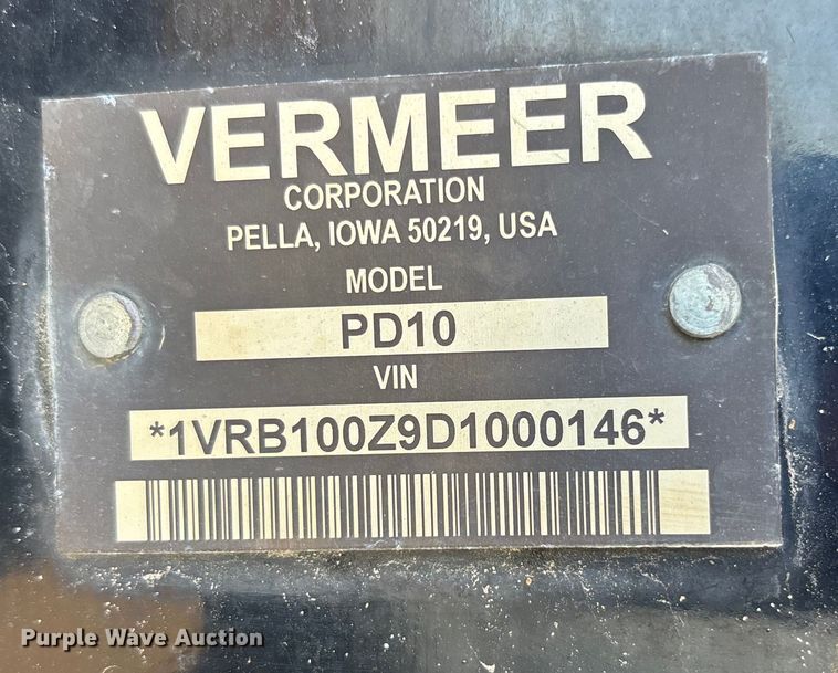 image for item EN7016 2013 Vermeer PD10 pile driver