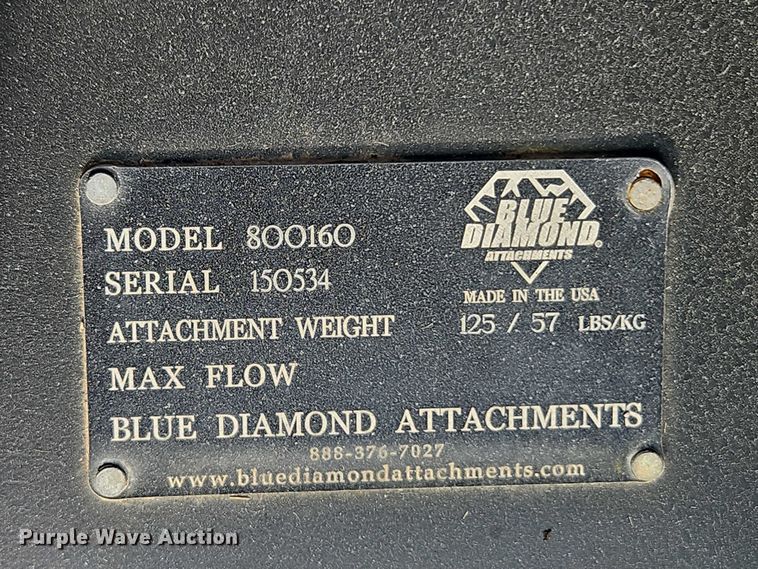 image for item EO4702 Blue Diamond 103650 excavator rotary mower