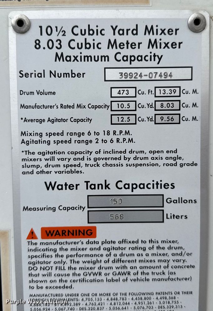 image for item EP0659 1996 Mack RD690S ready mix truck