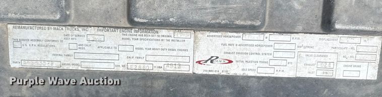 image for item EP0662 2001 Mack RD690S ready mix truck