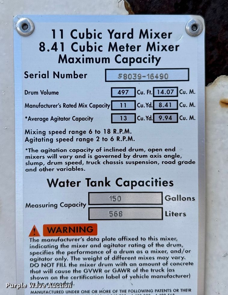 image for item EP0662 2001 Mack RD690S ready mix truck