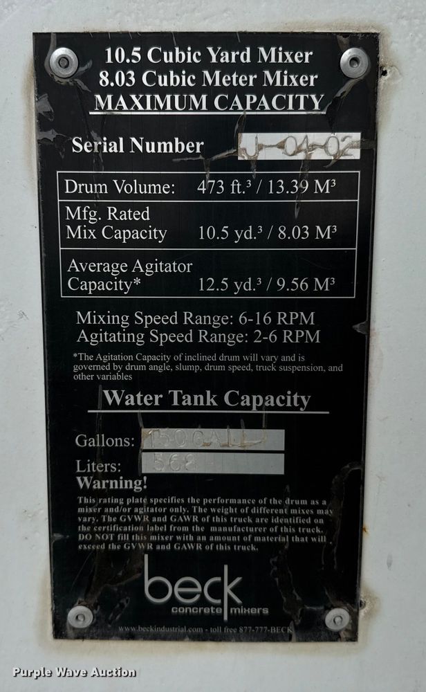 image for item EP0664 2005 Volvo VHD ready mix truck