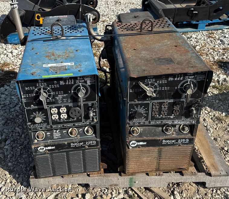 image for item ER0067 (2) Miller Bobcat 225G welders