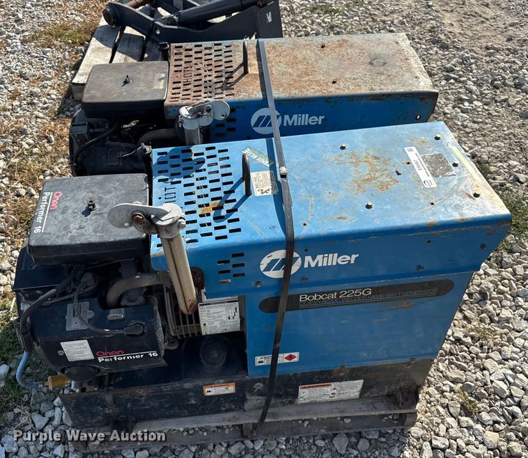 image for item ER0067 (2) Miller Bobcat 225G welders