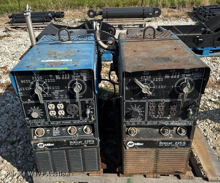 image for item ER0067 (2) Miller Bobcat 225G welders