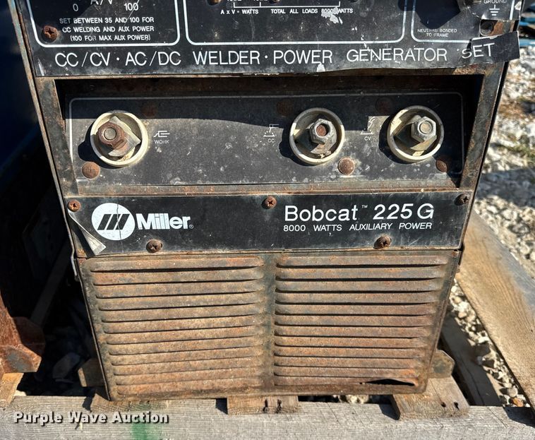 image for item ER0067 (2) Miller Bobcat 225G welders