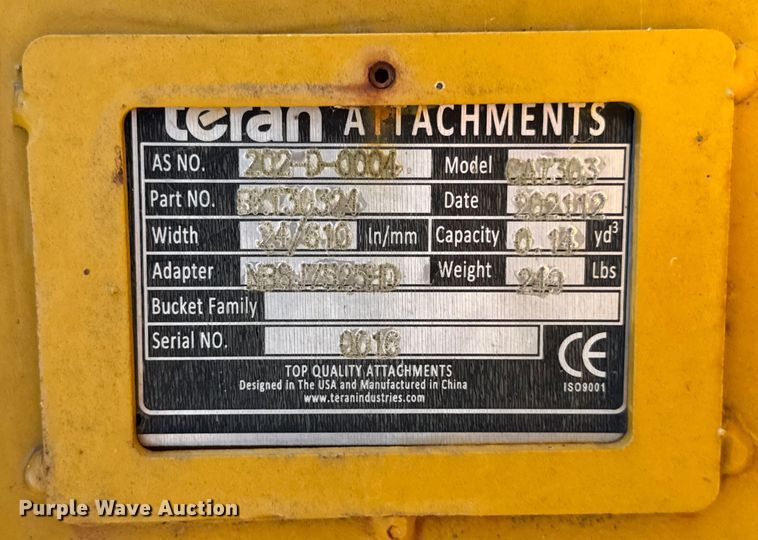 image for item ER0069 Mini excavator attachments