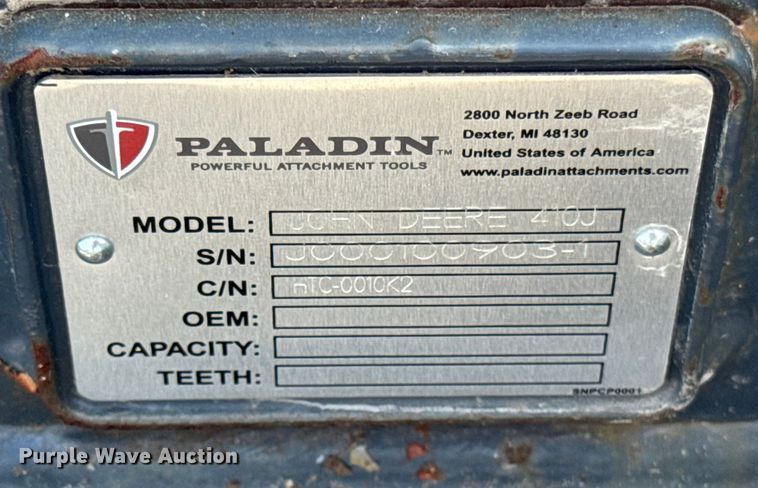 image for item ER0074 Paladin John Deere 410 J backhoe thumb