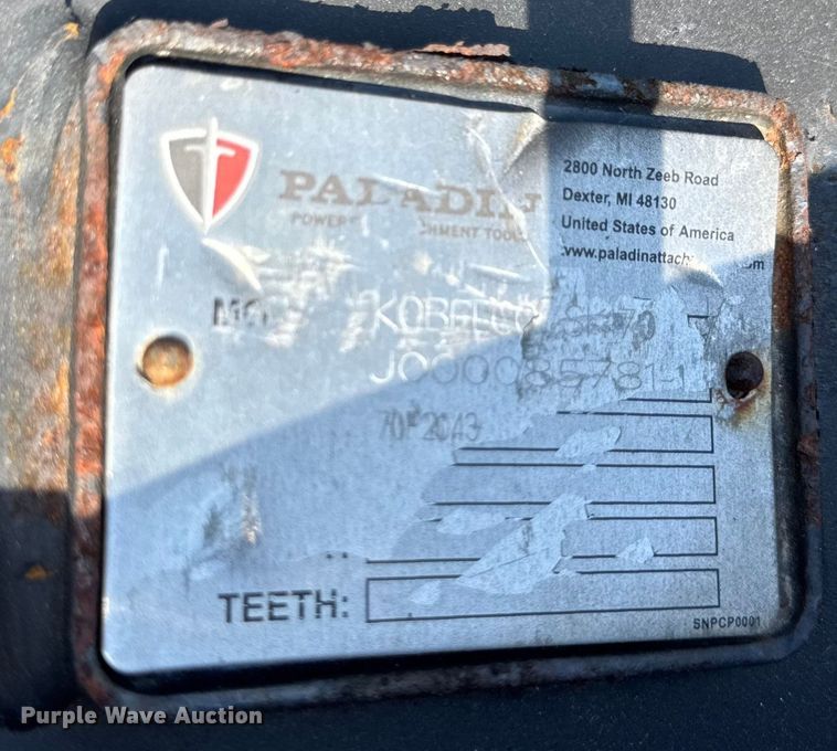 image for item ER0075 Paladin Kobelco SK170 excavator thumb