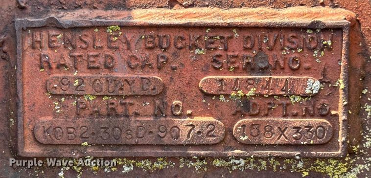 image for item ER0084 Hensley excavator bucket